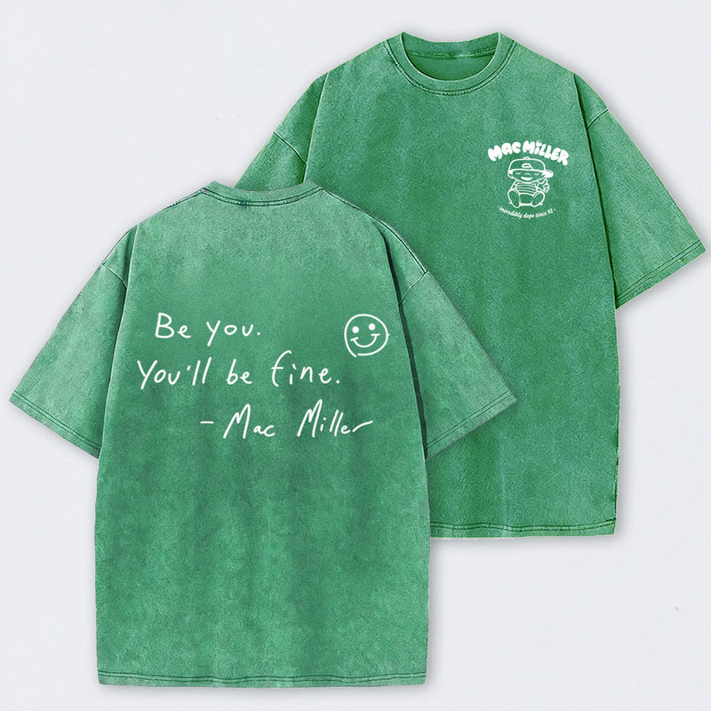 Mac Miller Quote Vintage Hip Hop Rap Washed T-Shirt