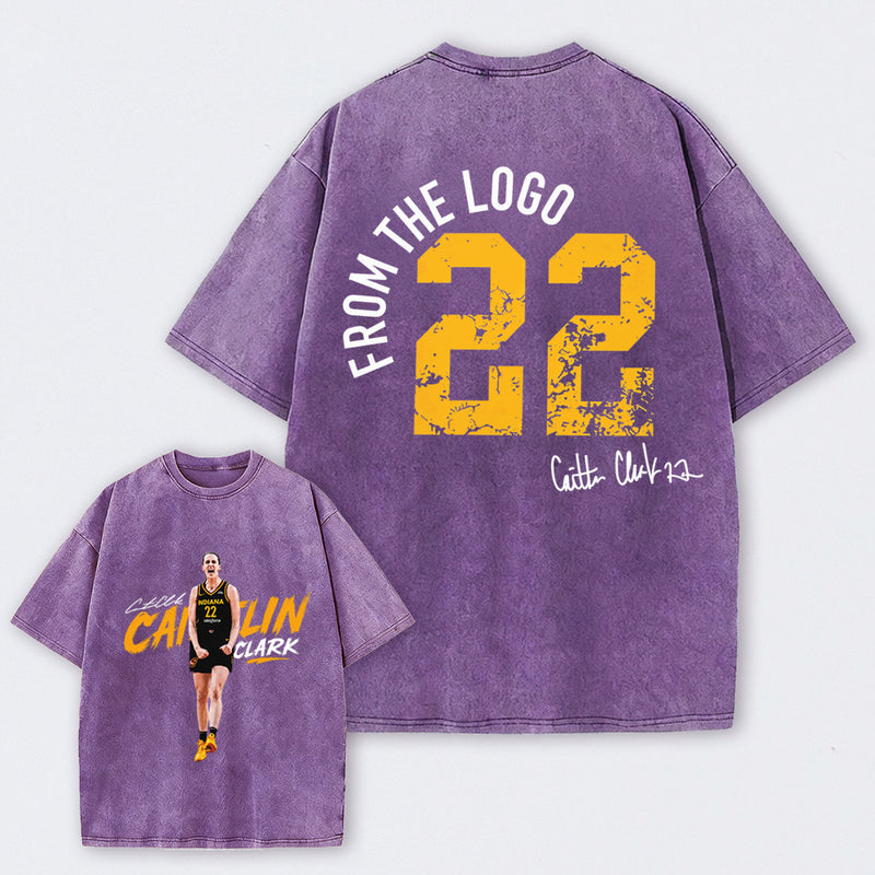 Caitlin Clark Chicago All-Star Game Day Basketball Washed T-Shirt