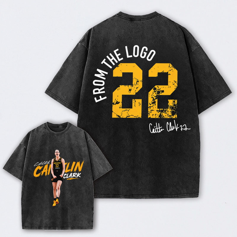 Caitlin Clark Chicago All-Star Game Day Basketball Washed T-Shirt
