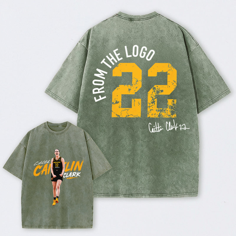 Caitlin Clark Chicago All-Star Game Day Basketball Washed T-Shirt