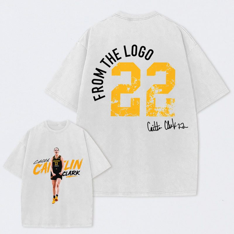 Caitlin Clark Chicago All-Star Game Day Basketball Washed T-Shirt