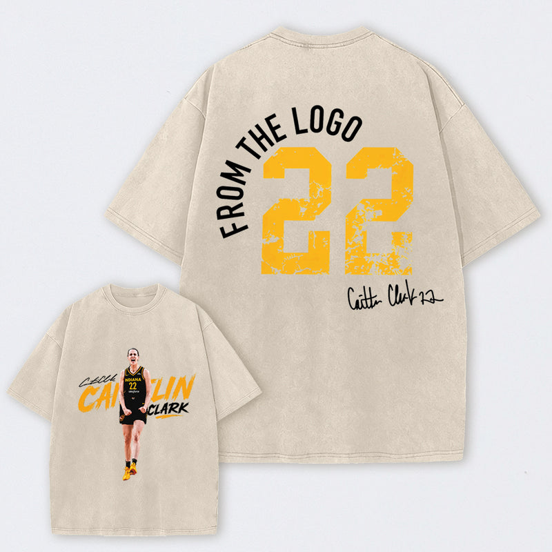 Caitlin Clark Chicago All-Star Game Day Basketball Washed T-Shirt