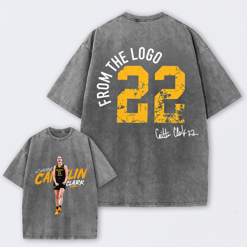 Caitlin Clark Chicago All-Star Game Day Basketball Washed T-Shirt