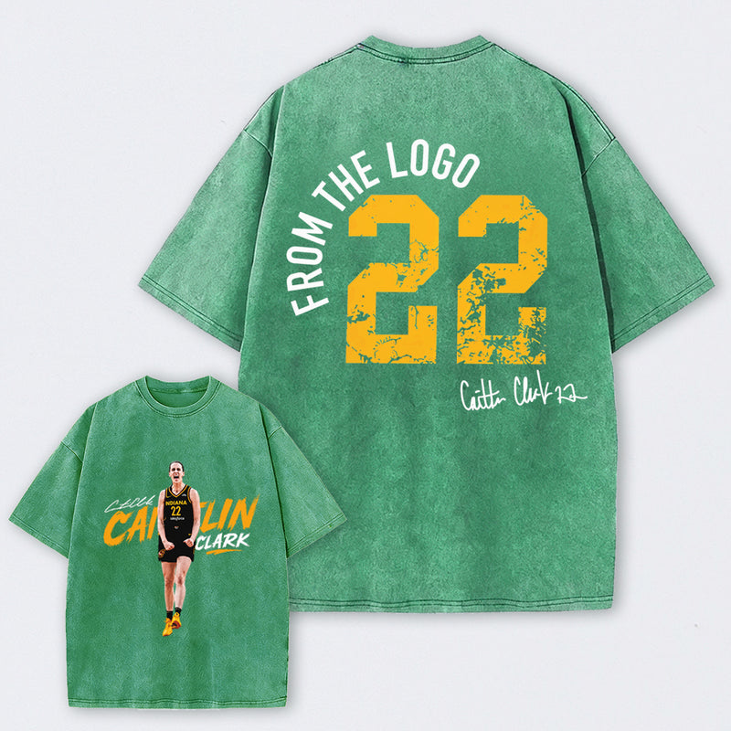 Caitlin Clark Chicago All-Star Game Day Basketball Washed T-Shirt