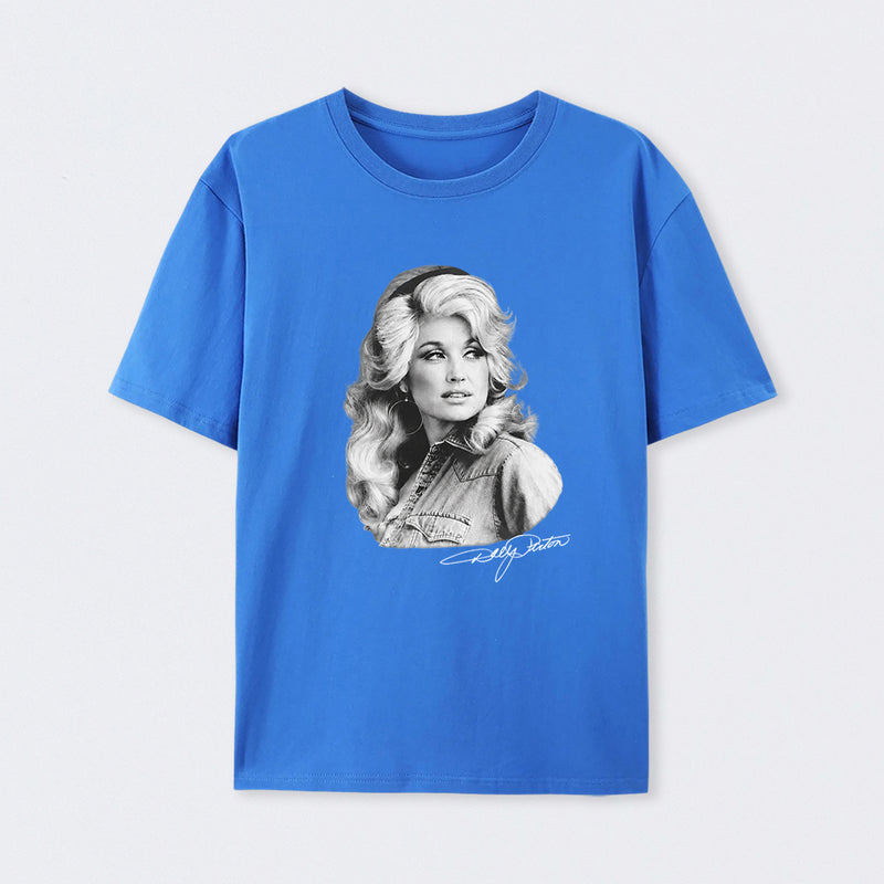 Vitage Dolly Parton Portrait Style 80s Country Music T-Shirt