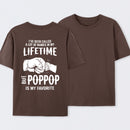 Pop Pop Name Graphic Casual Streetwear T-Shirt