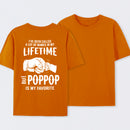 Pop Pop Name Graphic Casual Streetwear T-Shirt
