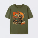 He's From Texas I Can Tell Chainsaw Horror T-Shirt