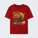 He's From Texas I Can Tell Chainsaw Horror T-Shirt