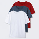 Crew Neck Cotton T-Shirt 3-Pack