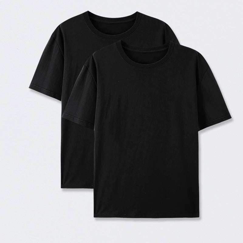 Crew Neck Cotton T-Shirt 2-Pack