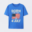 BORN ON THE 4TH OF JULY Independence Day T-Shirt