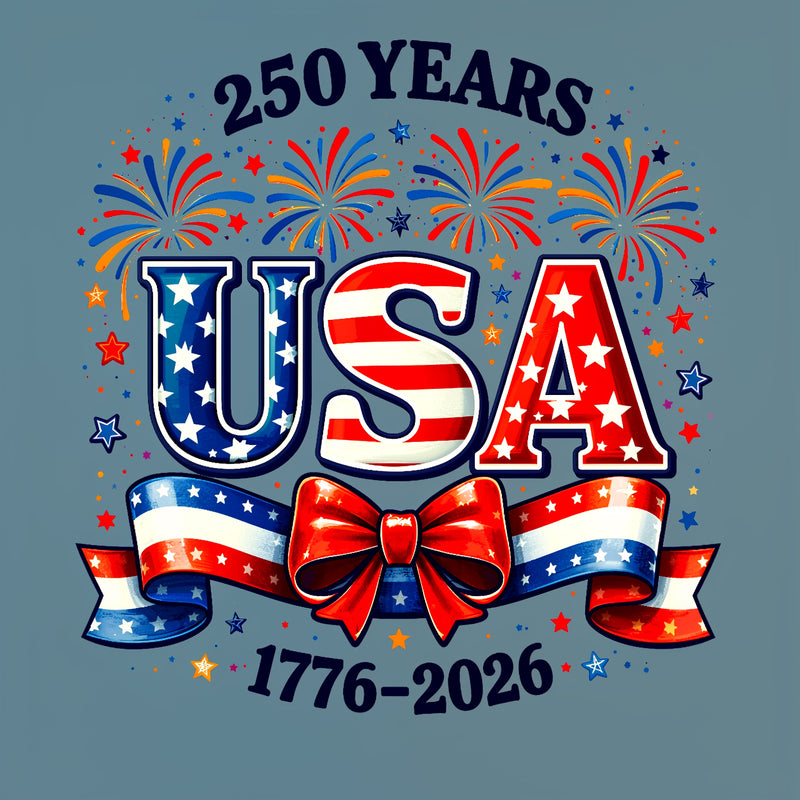 Patriotic Bow Fireworks Cute T-Shirt