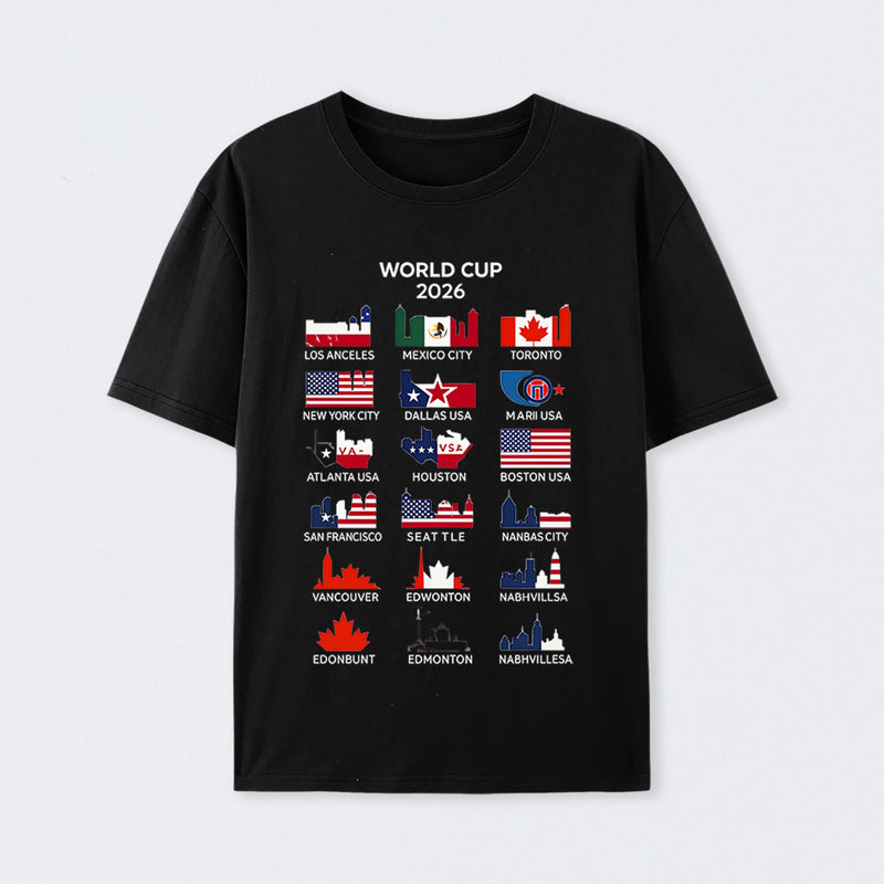 World Cup 2026 Host Cities T-Shirt