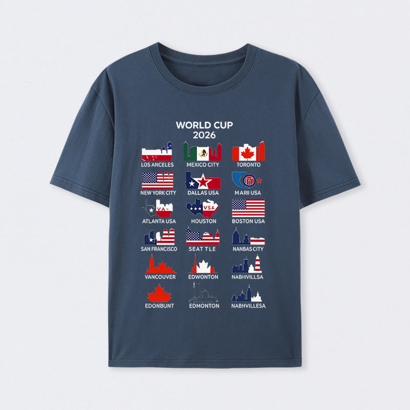 World Cup 2026 Host Cities T-Shirt