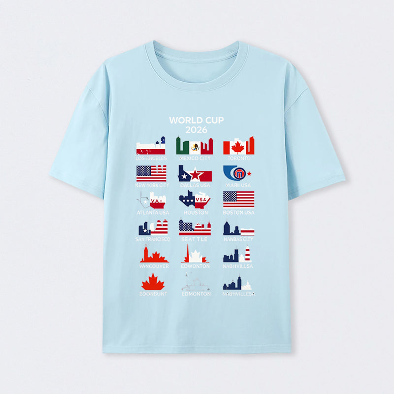 World Cup 2026 Host Cities T-Shirt