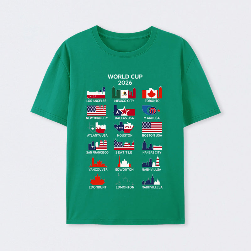 World Cup 2026 Host Cities T-Shirt