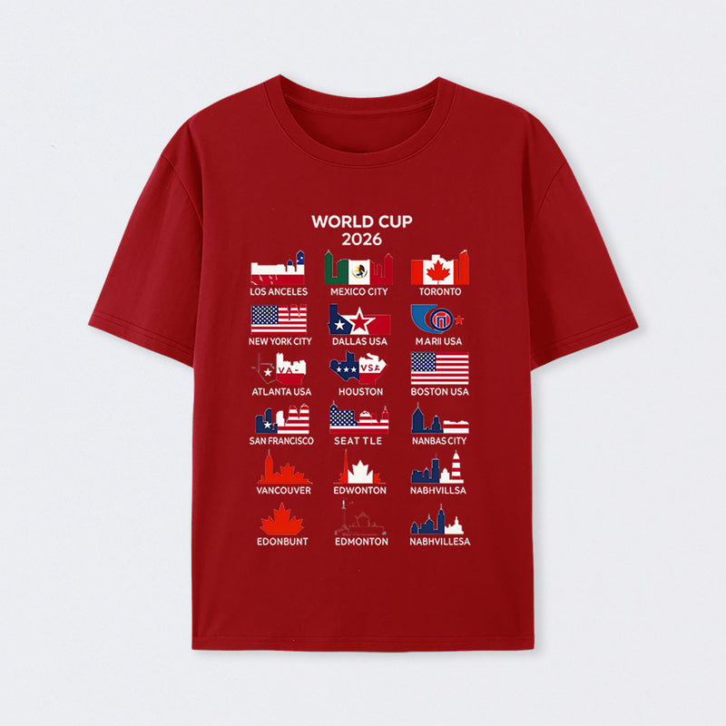 World Cup 2026 Host Cities T-Shirt