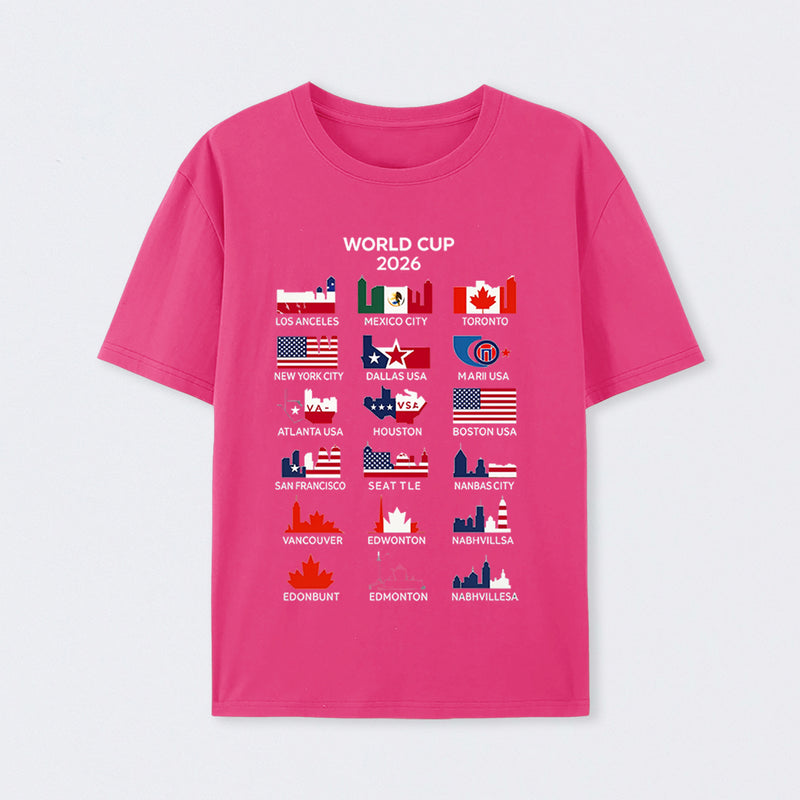 World Cup 2026 Host Cities T-Shirt