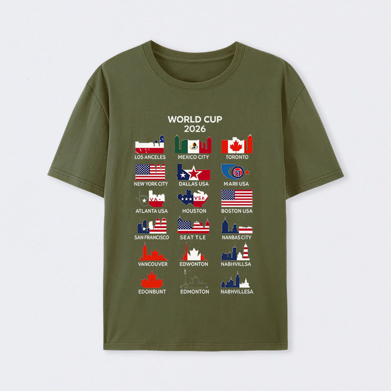 World Cup 2026 Host Cities T-Shirt