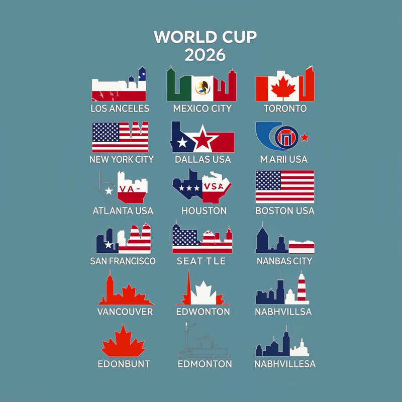 World Cup 2026 Host Cities T-Shirt