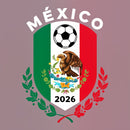 Mexico Emblem World Cup Soccer 2026 Football Crew T-Shirt