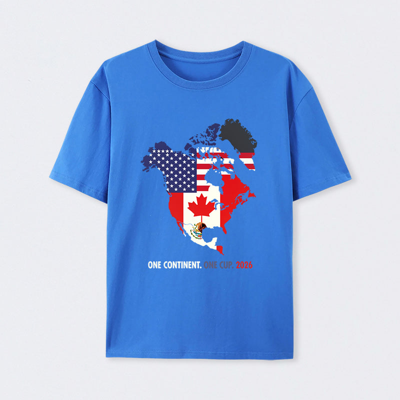 One Continent One Cup 2026 World Cup USA Canada Mexico T-Shirt