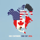 One Continent One Cup 2026 World Cup USA Canada Mexico T-Shirt