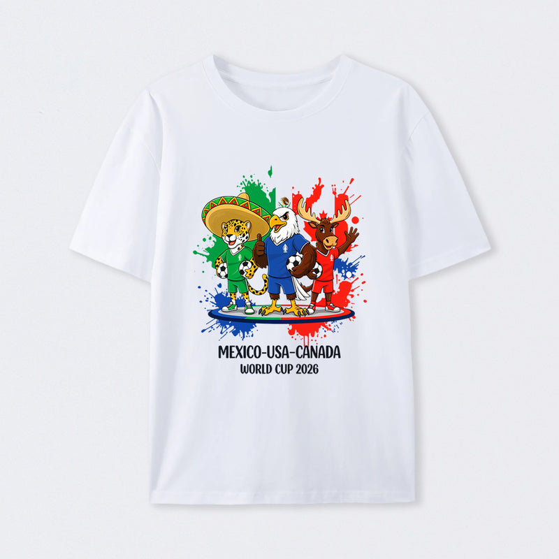 World Cup 2026 Mexico USA Canada Sport Fan T-Shirt