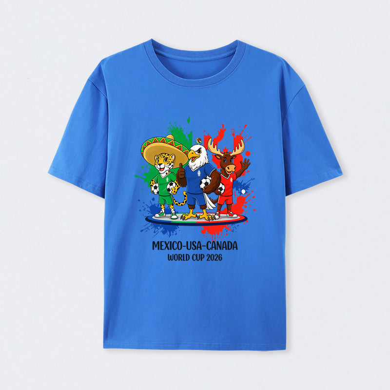 World Cup 2026 Mexico USA Canada Sport Fan T-Shirt