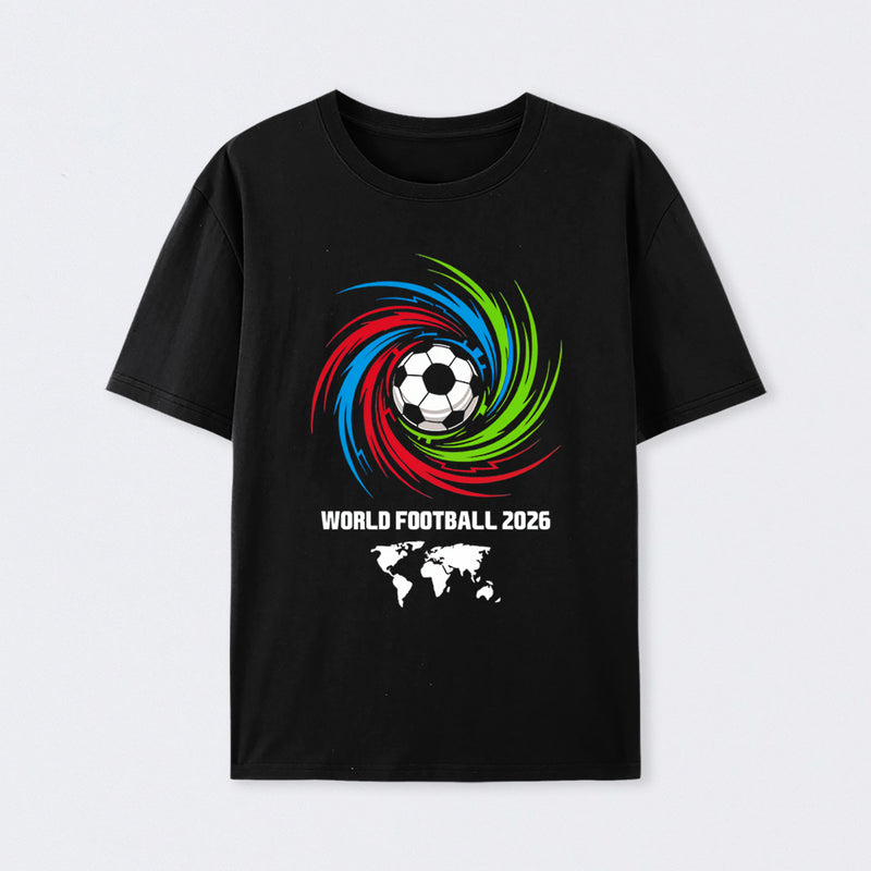 World Cup 2026 Soccer Ball USA Canada Mexico Football Spirit T-Shirt