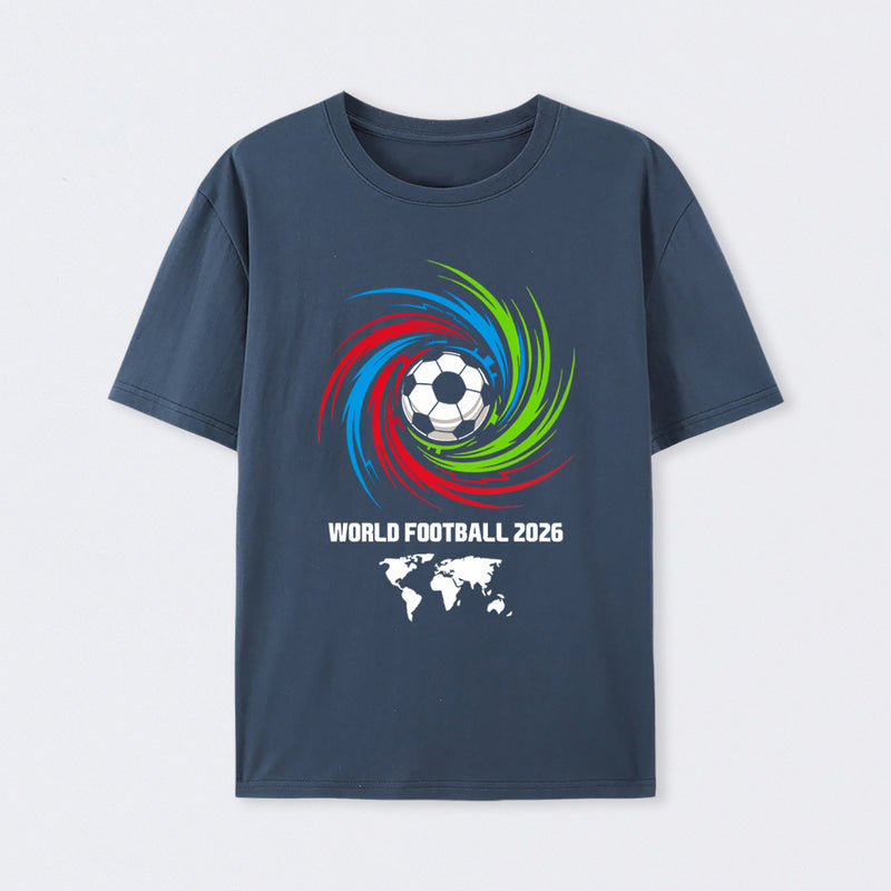 World Cup 2026 Soccer Ball USA Canada Mexico Football Spirit T-Shirt
