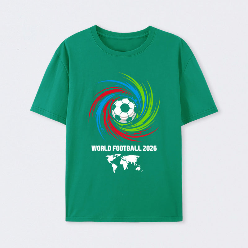 World Cup 2026 Soccer Ball USA Canada Mexico Football Spirit T-Shirt