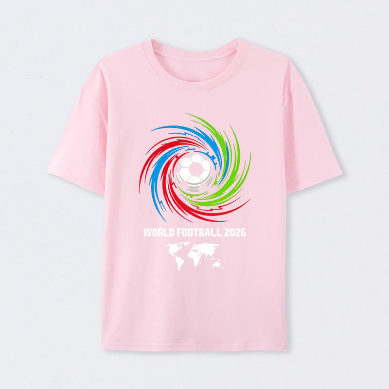 World Cup 2026 Soccer Ball USA Canada Mexico Football Spirit T-Shirt