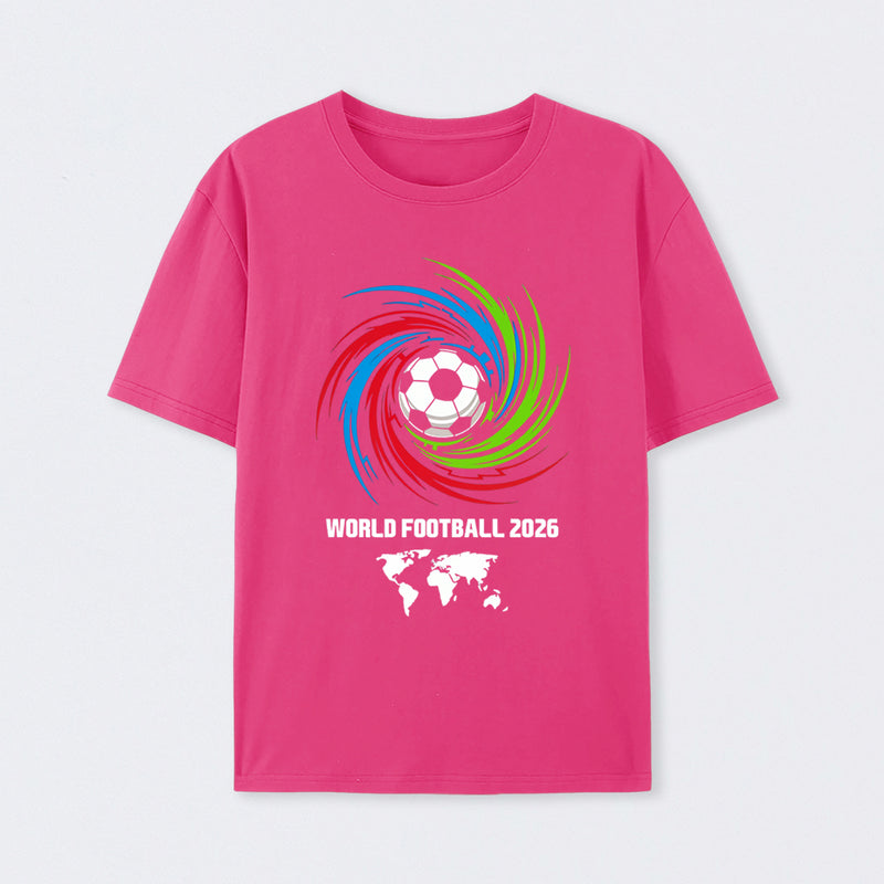 World Cup 2026 Soccer Ball USA Canada Mexico Football Spirit T-Shirt
