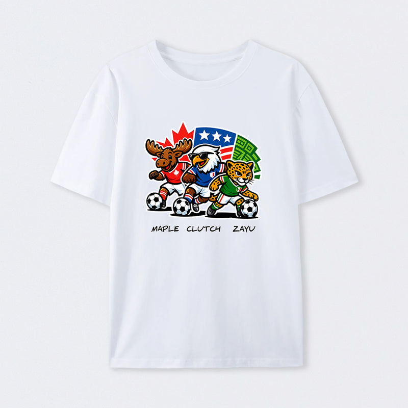 WORLD CUP FOOTBALL - FIFA 2026 Mascot Badge T-Shirt