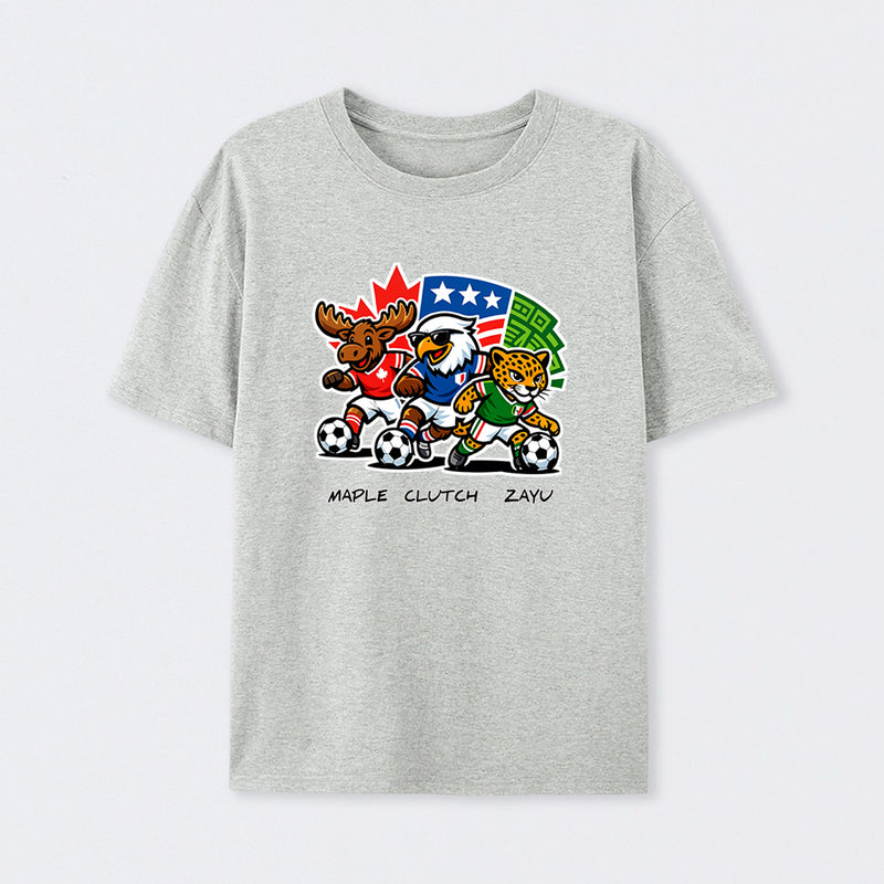 WORLD CUP FOOTBALL - FIFA 2026 Mascot Badge T-Shirt