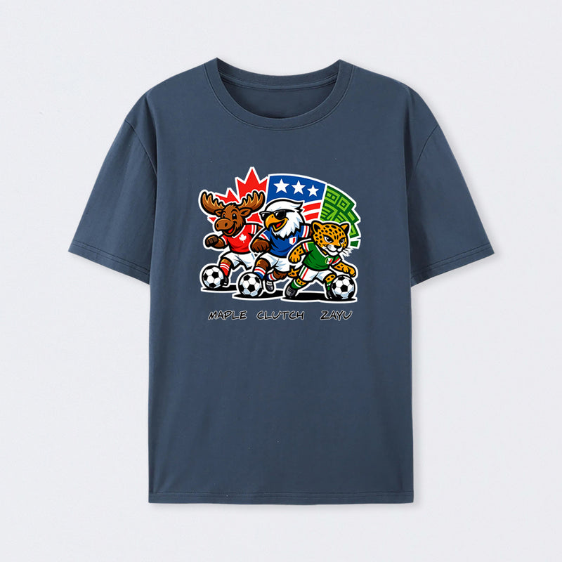 WORLD CUP FOOTBALL - FIFA 2026 Mascot Badge T-Shirt