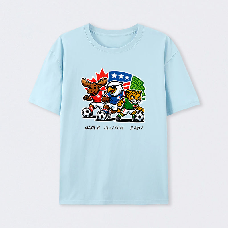 WORLD CUP FOOTBALL - FIFA 2026 Mascot Badge T-Shirt