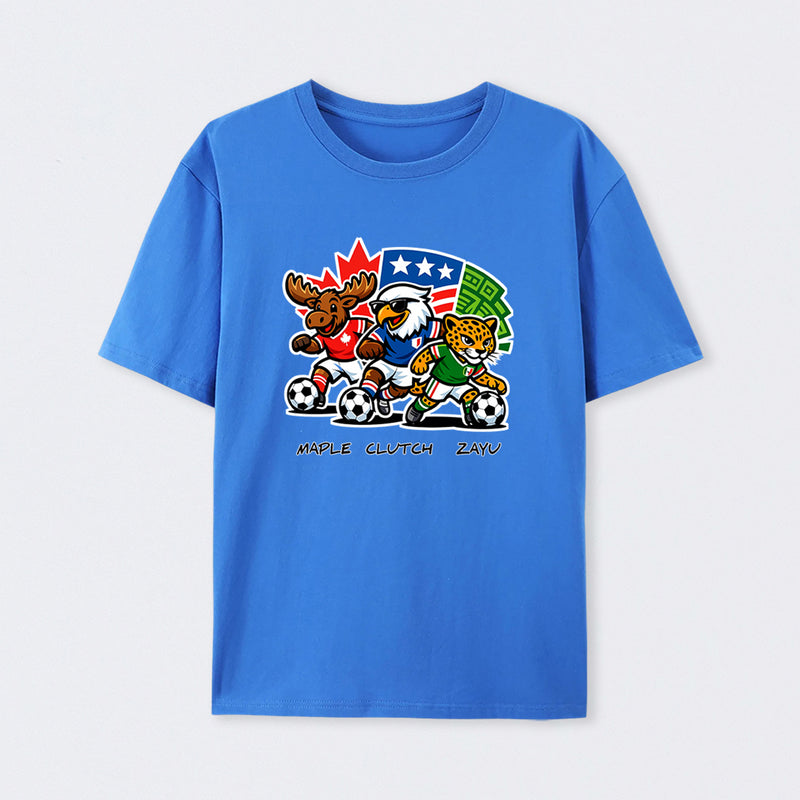WORLD CUP FOOTBALL - FIFA 2026 Mascot Badge T-Shirt