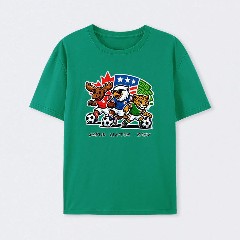 WORLD CUP FOOTBALL - FIFA 2026 Mascot Badge T-Shirt