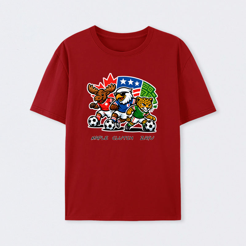 WORLD CUP FOOTBALL - FIFA 2026 Mascot Badge T-Shirt
