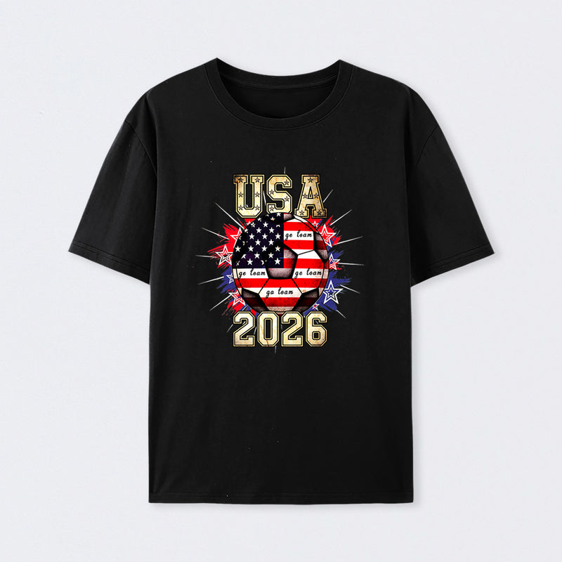 USA Soccer Go Team Stars World Cup 2026 T-Shirt