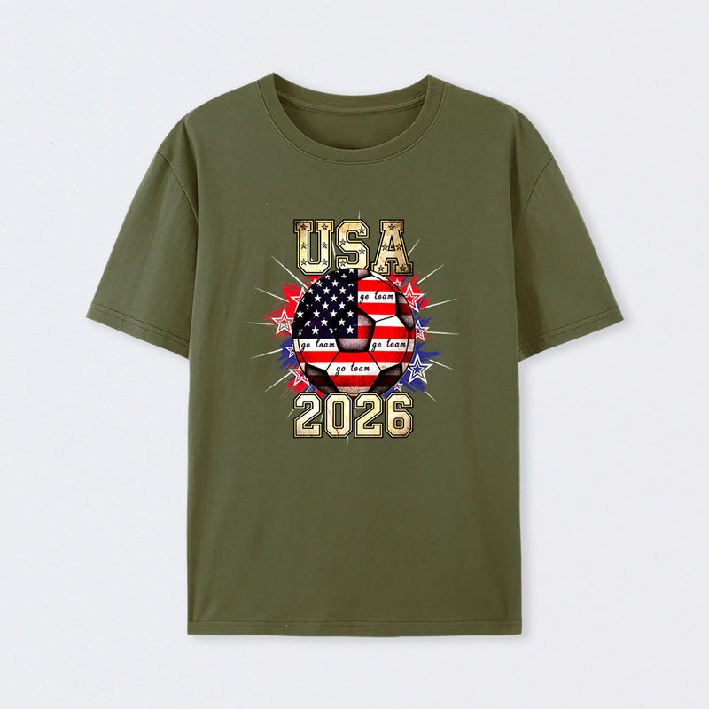 USA Soccer Go Team Stars World Cup 2026 T-Shirt