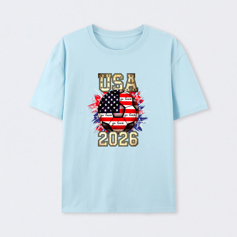 USA Soccer Go Team Stars World Cup 2026 T-Shirt