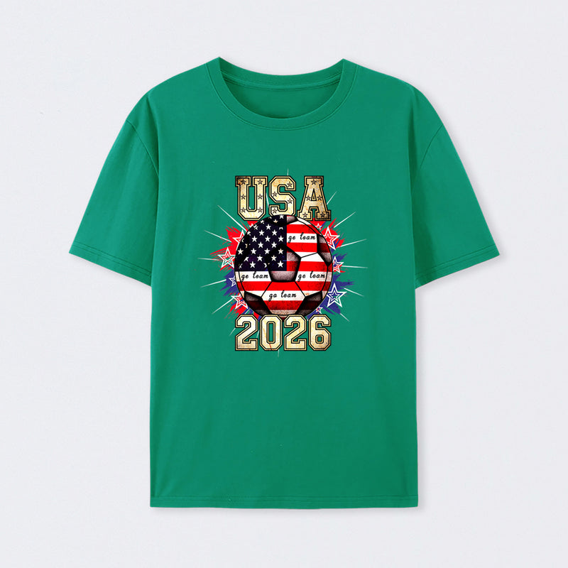 USA Soccer Go Team Stars World Cup 2026 T-Shirt