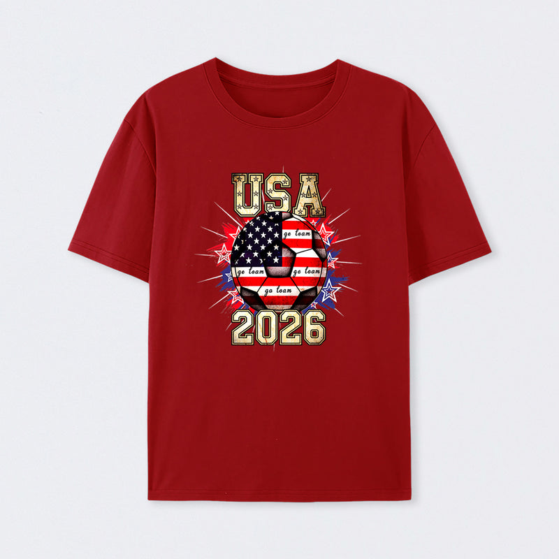 USA Soccer Go Team Stars World Cup 2026 T-Shirt