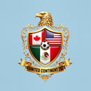 Golden Continental Eagle Soccer World Cup Crest 2026 T-Shirt