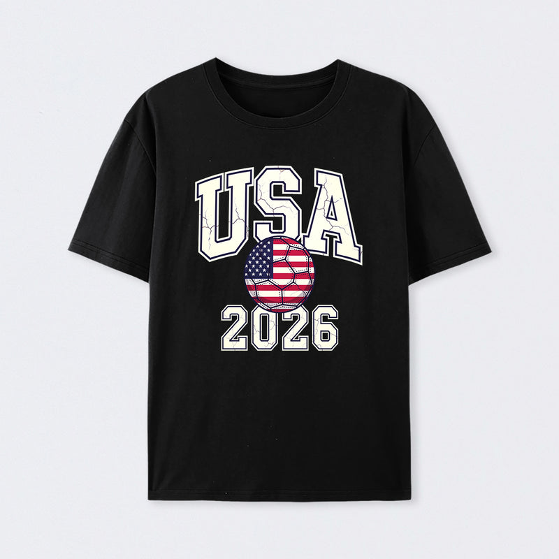Vintage USA Soccer Ball American World Cup 2026 T-Shirt