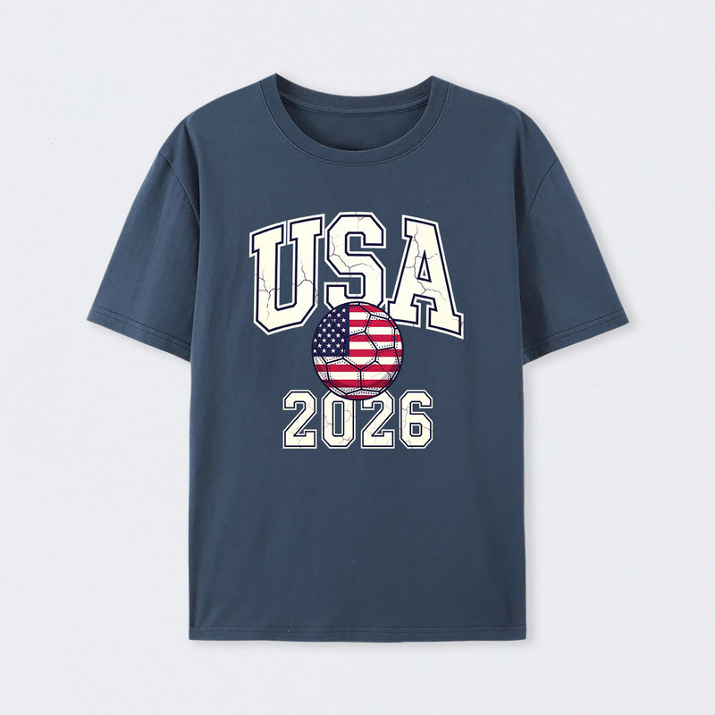 Vintage USA Soccer Ball American World Cup 2026 T-Shirt